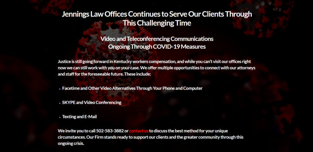 Jennings COVID announcement 0420