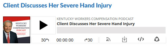 Podcast Client Discusses Her Severe Hand Injury
